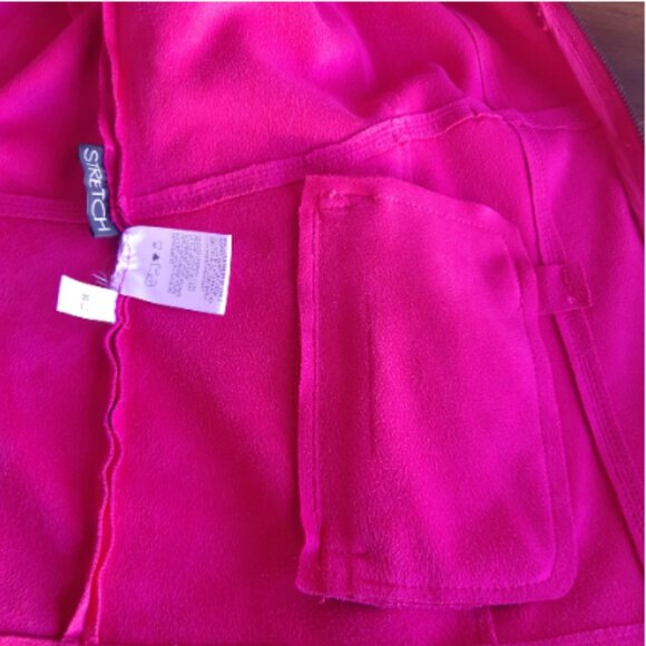 Conrad C SZ 12 Hot Pink Faux Suede Zip Up Women's Jacket - Picture 8 of 13